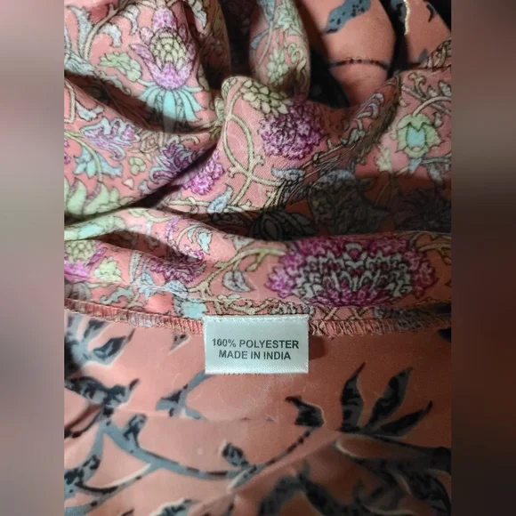 12th Tribe Multicolor Paisley Robe - Picture 4 of 6